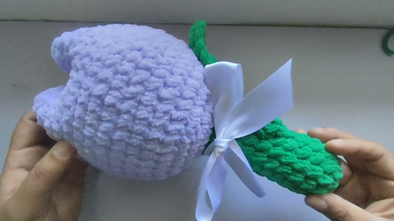 Tulipán gigante a crochet
