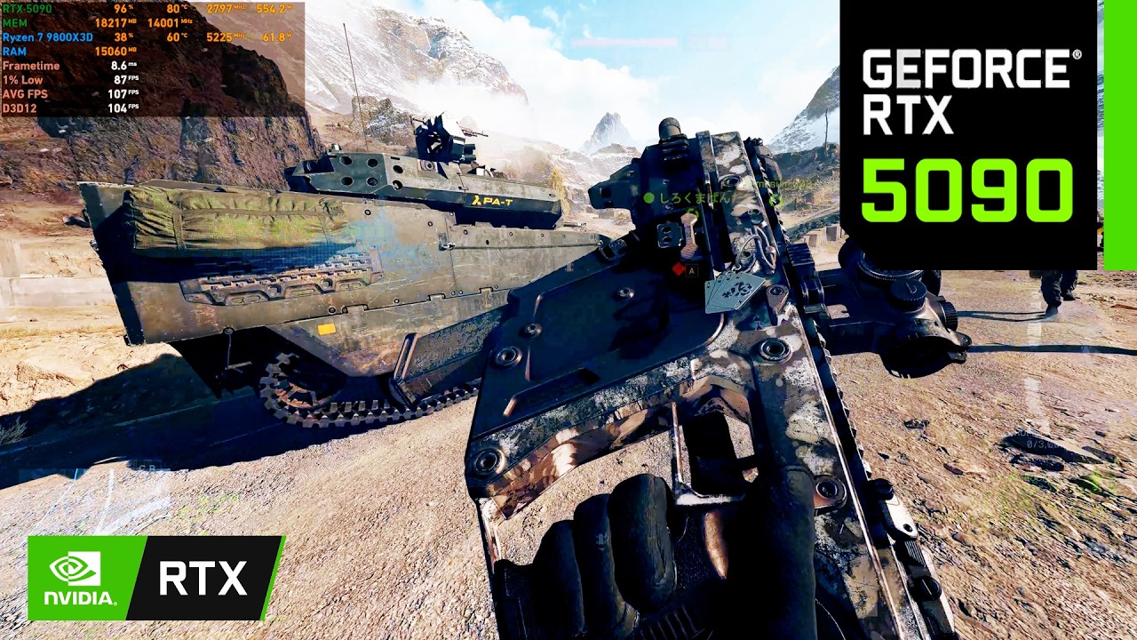 Battlefield 6 : RTX 5090 32GB (Max Settings)