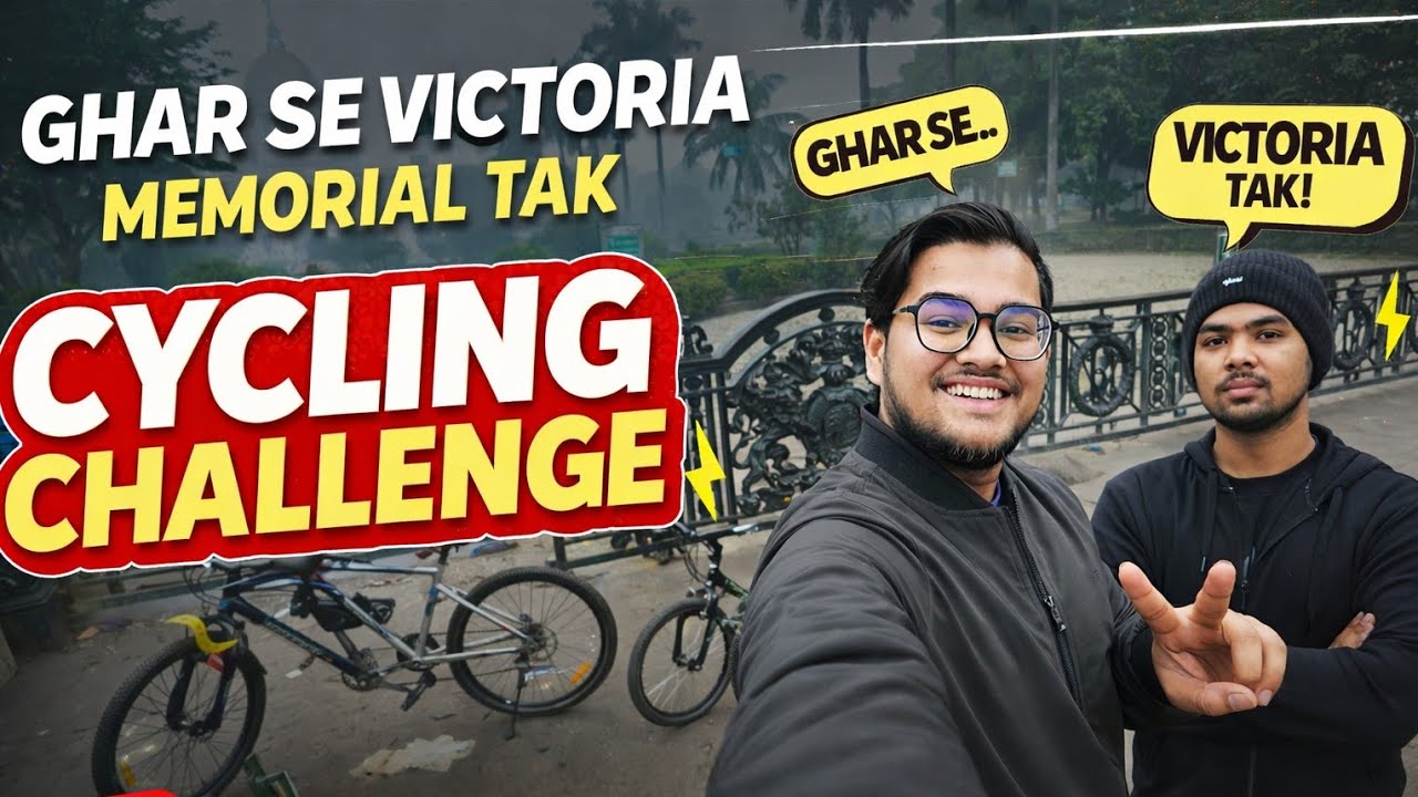 Ghar Se Victoria Memorial Tak 🚲 | Cycling Challenge 🔥#CyclingChallenge #kolkatavlog #shorts 