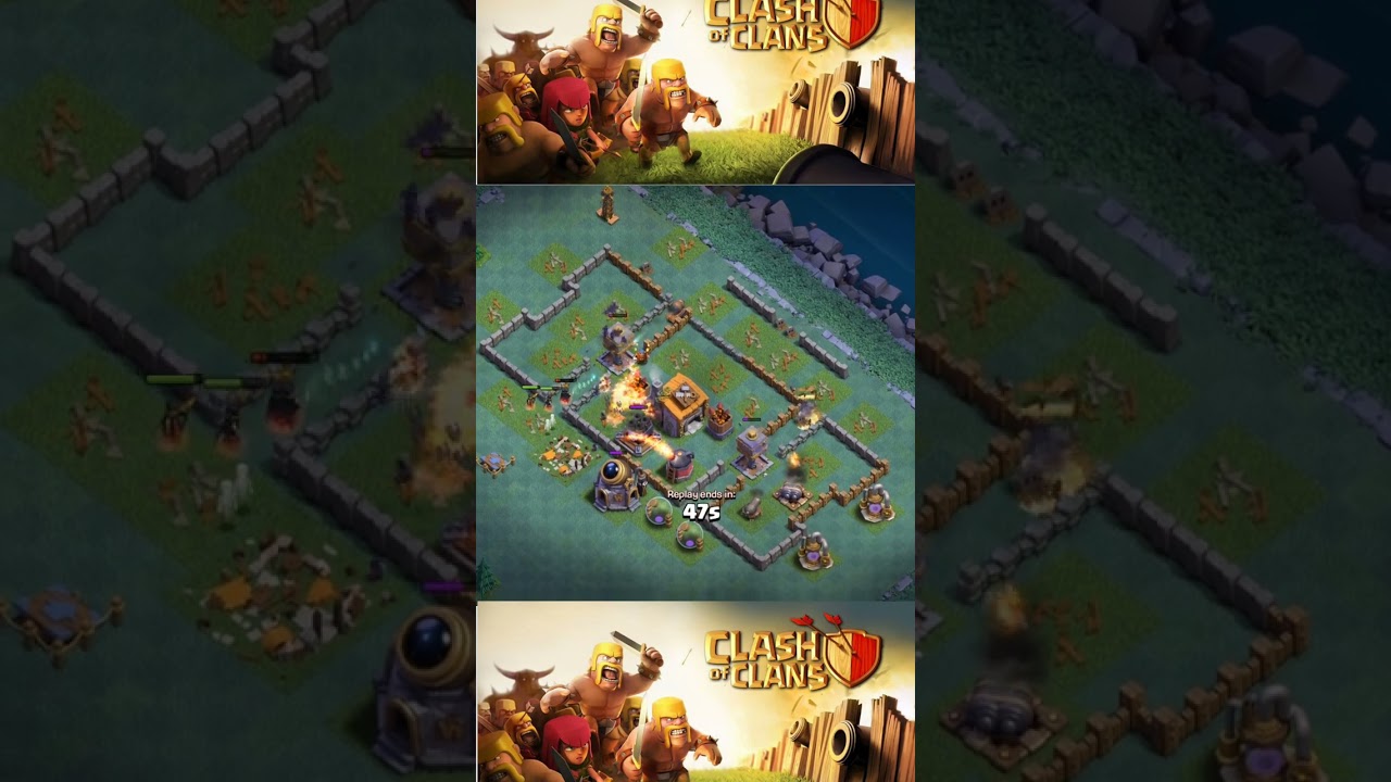 clase of clans nite base 100% atak of MT GAMING ❤️❤️