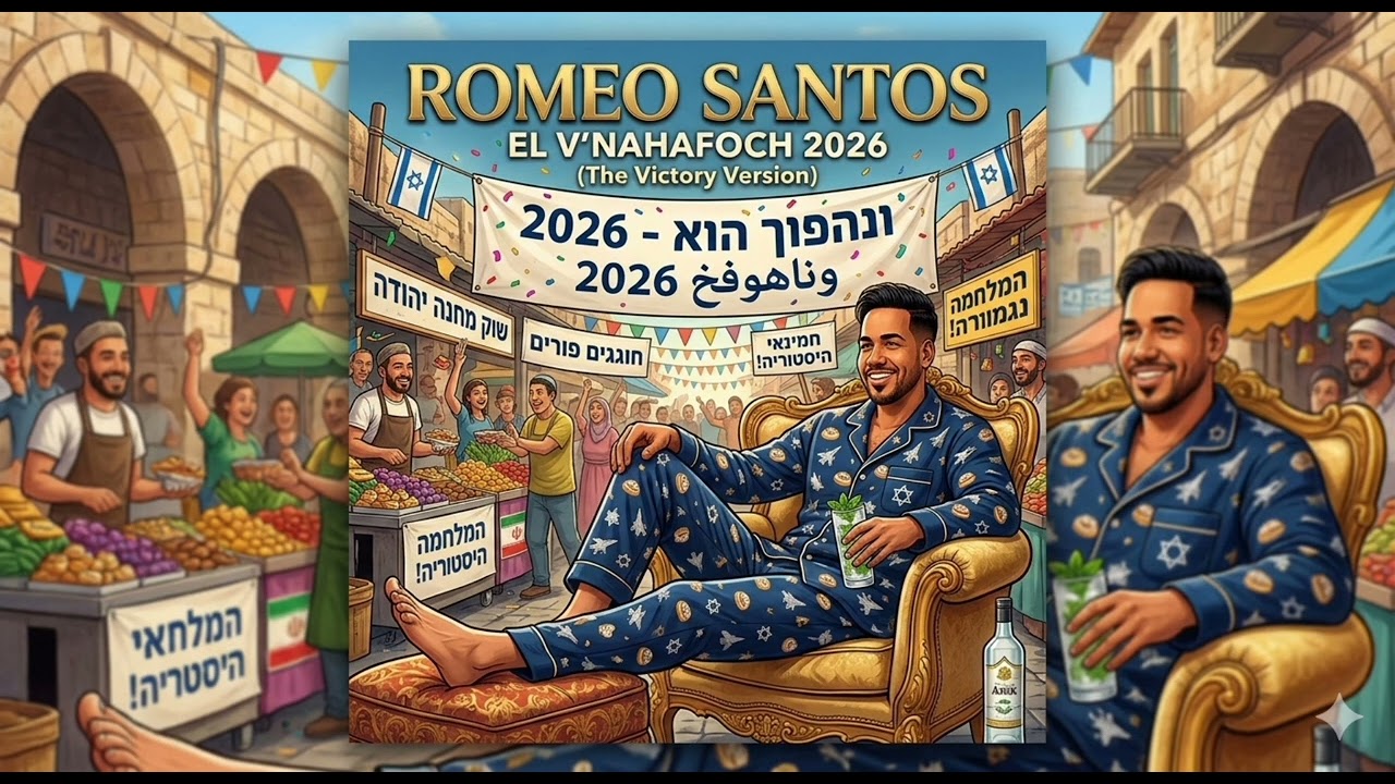 זה רעיון גאוני. EL V'NAHAFOCH 2026 (The Victory Version)Artist: In the style of Romeo Santos 