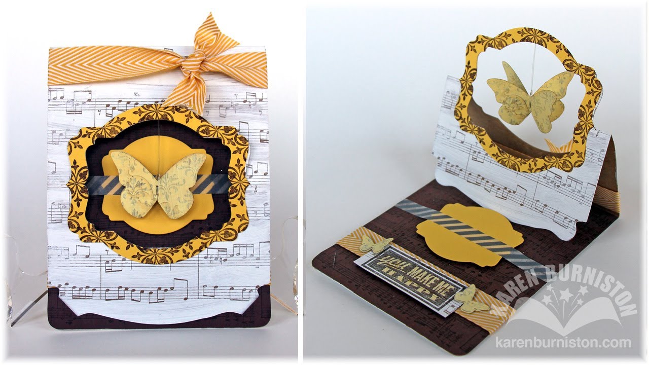 Stampin' Up! Pop 'n Cuts Flying Easel Card