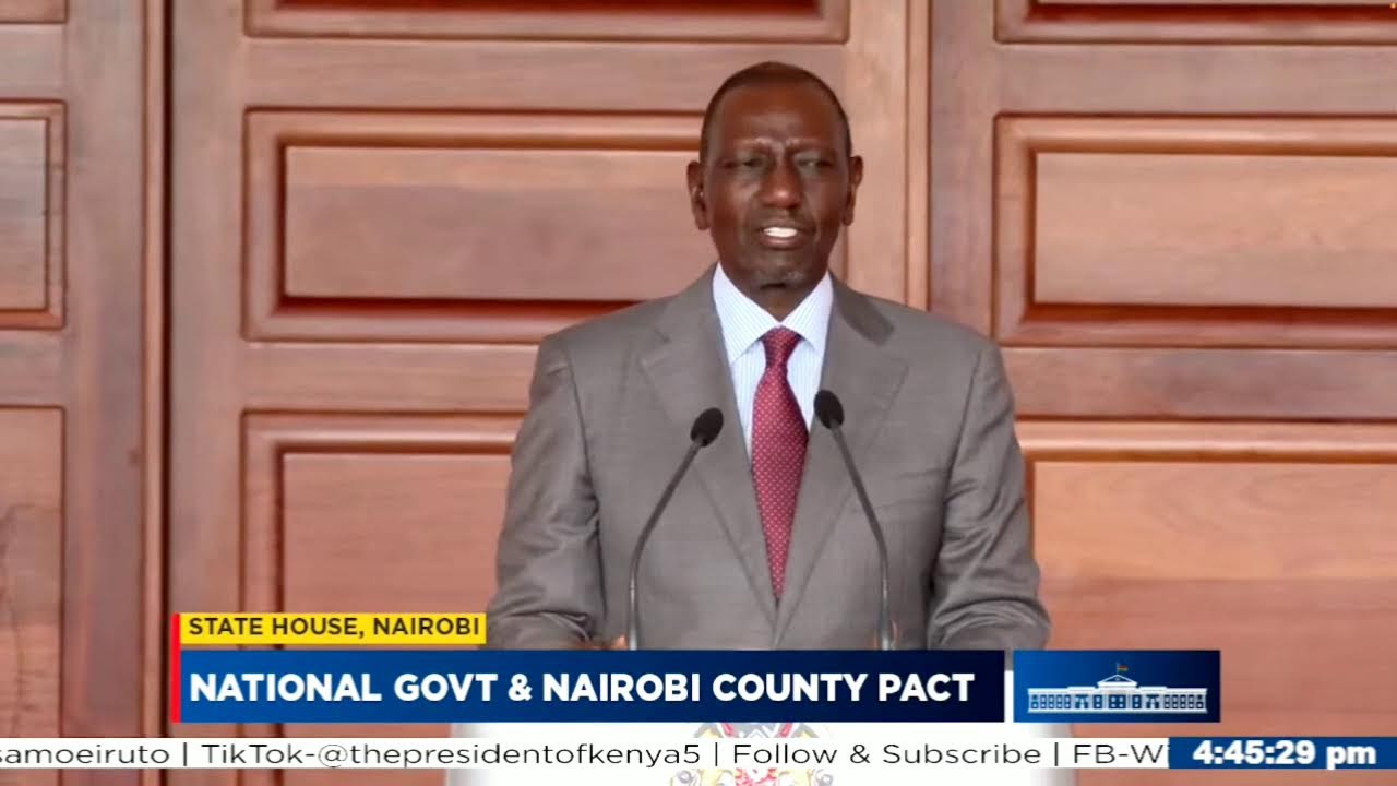 National Government-Nairobi City County Cooperation Pact