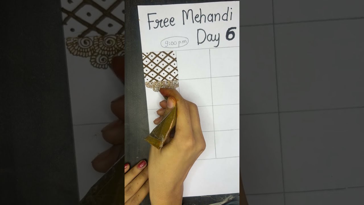 Free Live Mehandi Class Day 6 | Tanisha Mehandi Tutorial #mehndi #henna