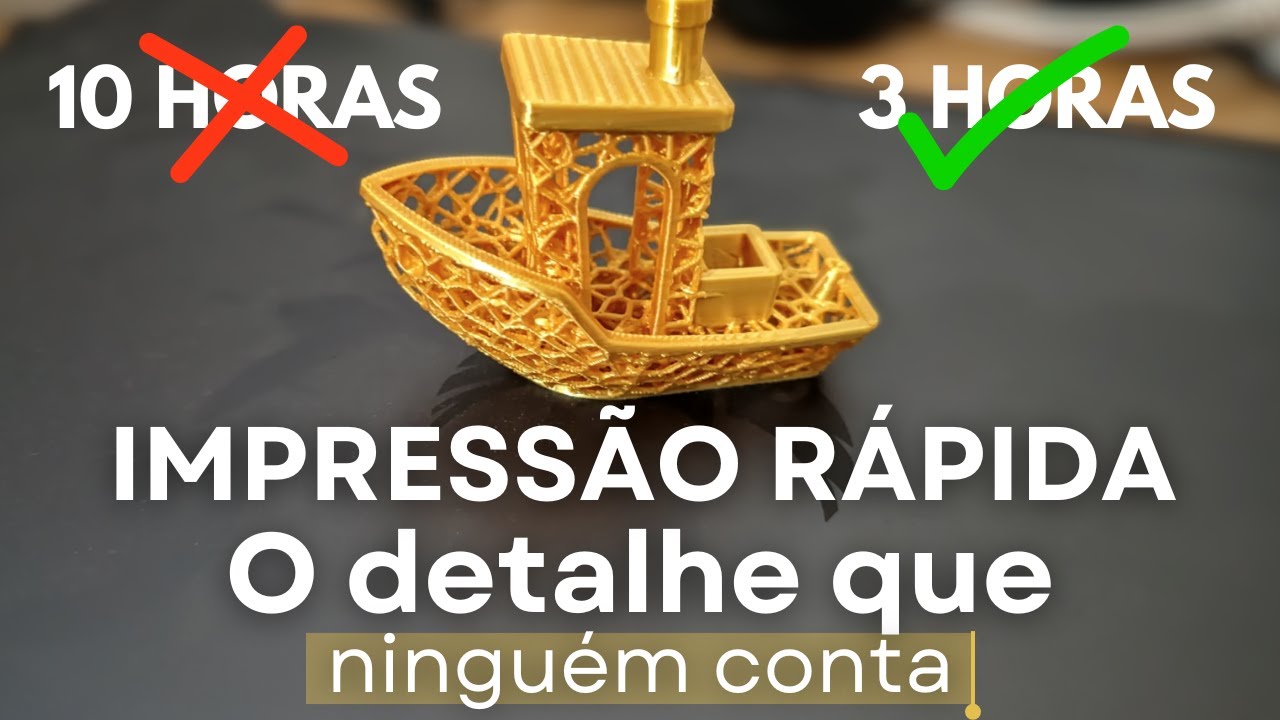 Pare de imprimir em 3D tão devagar!!! 🤯 (como imprimir MAIS rápido)