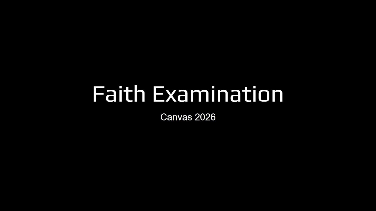 1/11/26 - Faith Examination