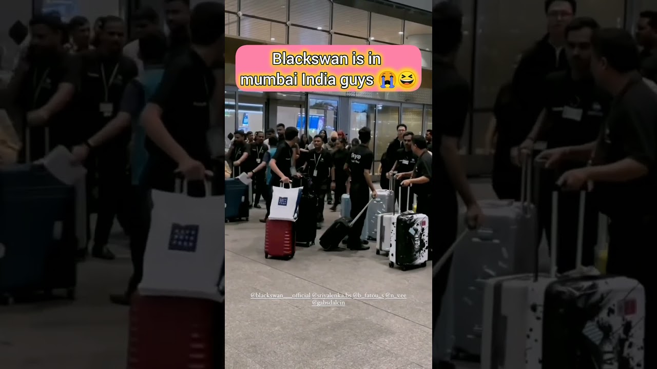Blackswan in India Mumbai for ktown festival #blackswan #kpop#trending#sriya #fatou#gabi#nvee #fypシ