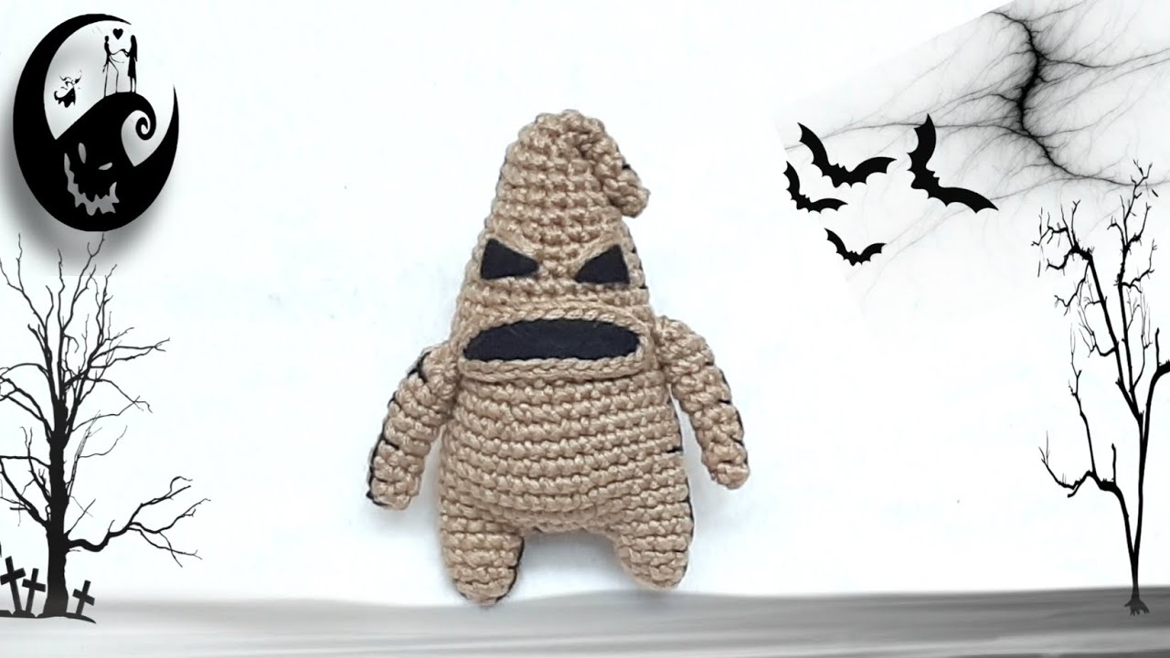 🤎 OOGIE BOOGIE LLAVERO AMIGURUMI TEJIDO FACIL / TUTORIAL PASO A PASO 🤎
