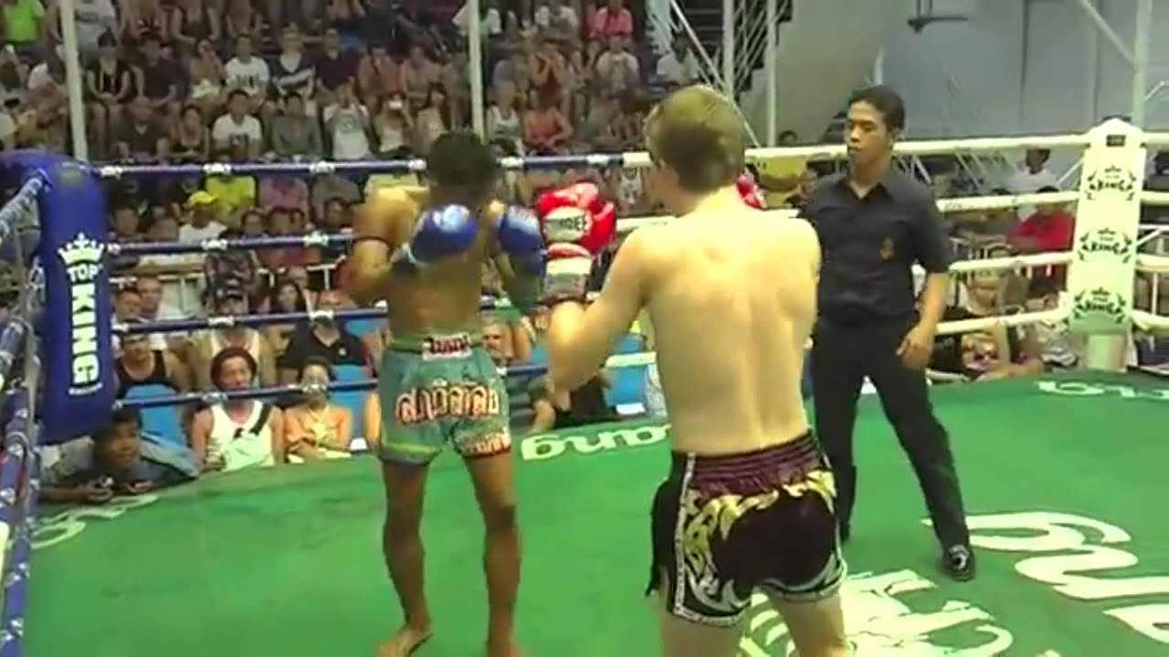 14 year old Dylan Barsley in his first Muay Thai fight - Phuket Top Team