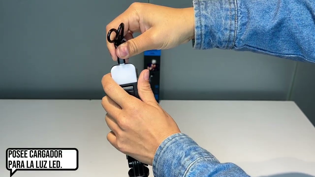 Bast&oacute;n Monopod Selfie Stick Bluetooth L02s Con Luz Led
