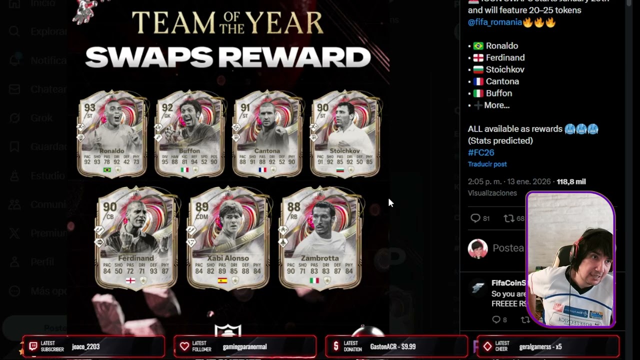 CALENTAMIENTO DE TOTY!!! VUELVEN LOS ICON SWAPS!! BECKENBAUER SBC!! EA SPORTS FC 26 #eafc26