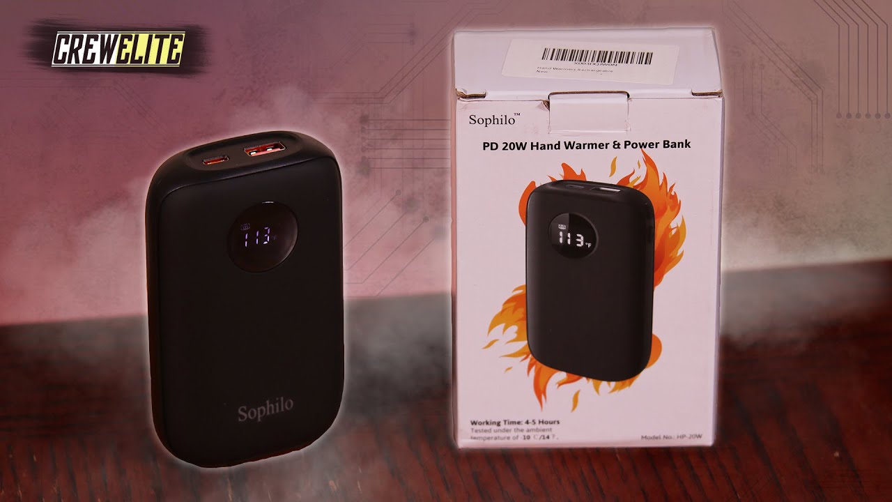 Keep Your Hands Toasty! | Sophilo: 9600mAh Rechargeable Pocket Hand Warmer & Power Bank [REVIEW]