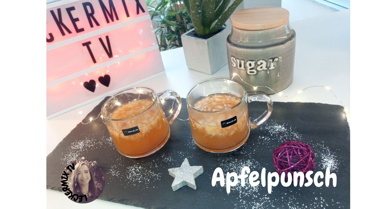 Apfelpunsch Glühwein 🧉- Alkoholisches Heißgetränk zum Winter Grillen - Thermomix TM6 - Leckermix TV