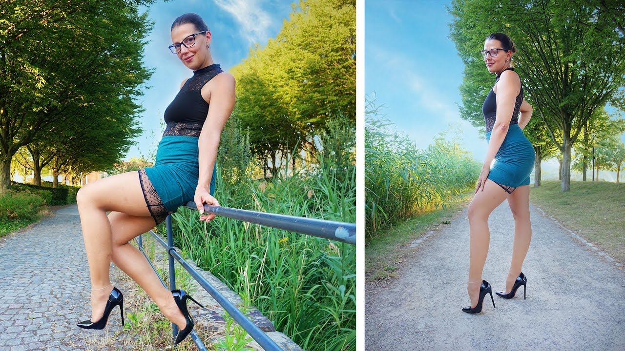 Shooting Locations in MINI SKIRT, STOCKINGS & HIGH HEELS ❤❤ | Kats little world