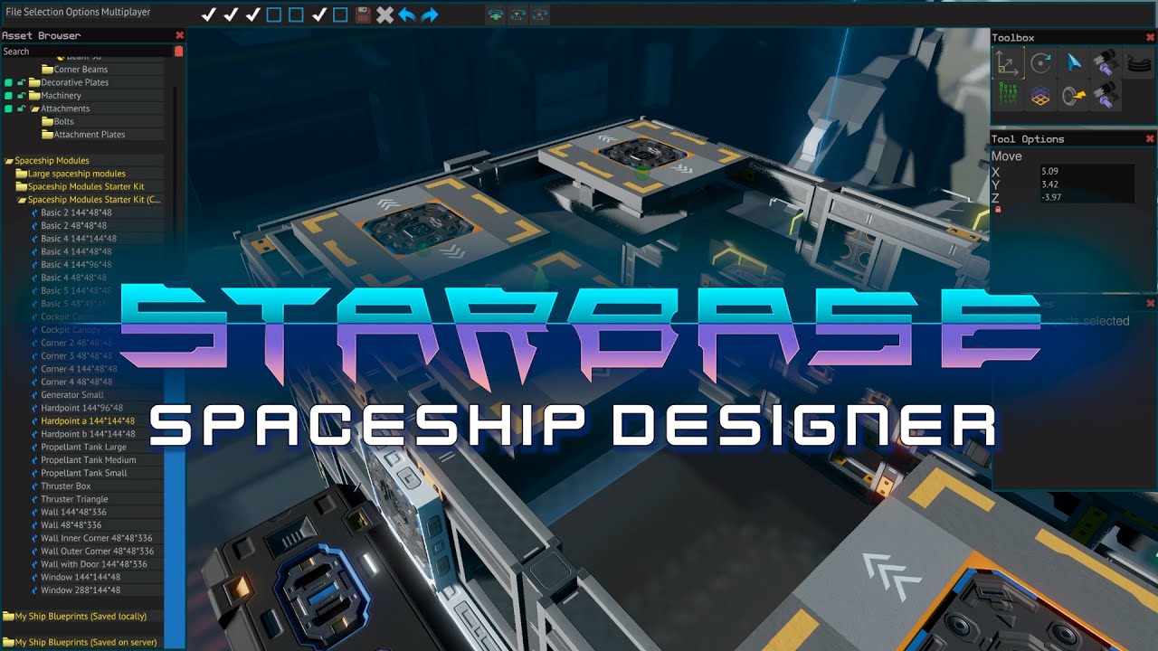 Starbase - Spaceship Designer Feature Video (Partly Outdated)