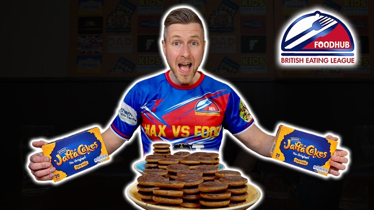 OVER 100 JAFFA CAKES in 3 MINUTES!? WORLD RECORD ATTEMPT |&pound;100 CASH PRIZE | British Eating League #2