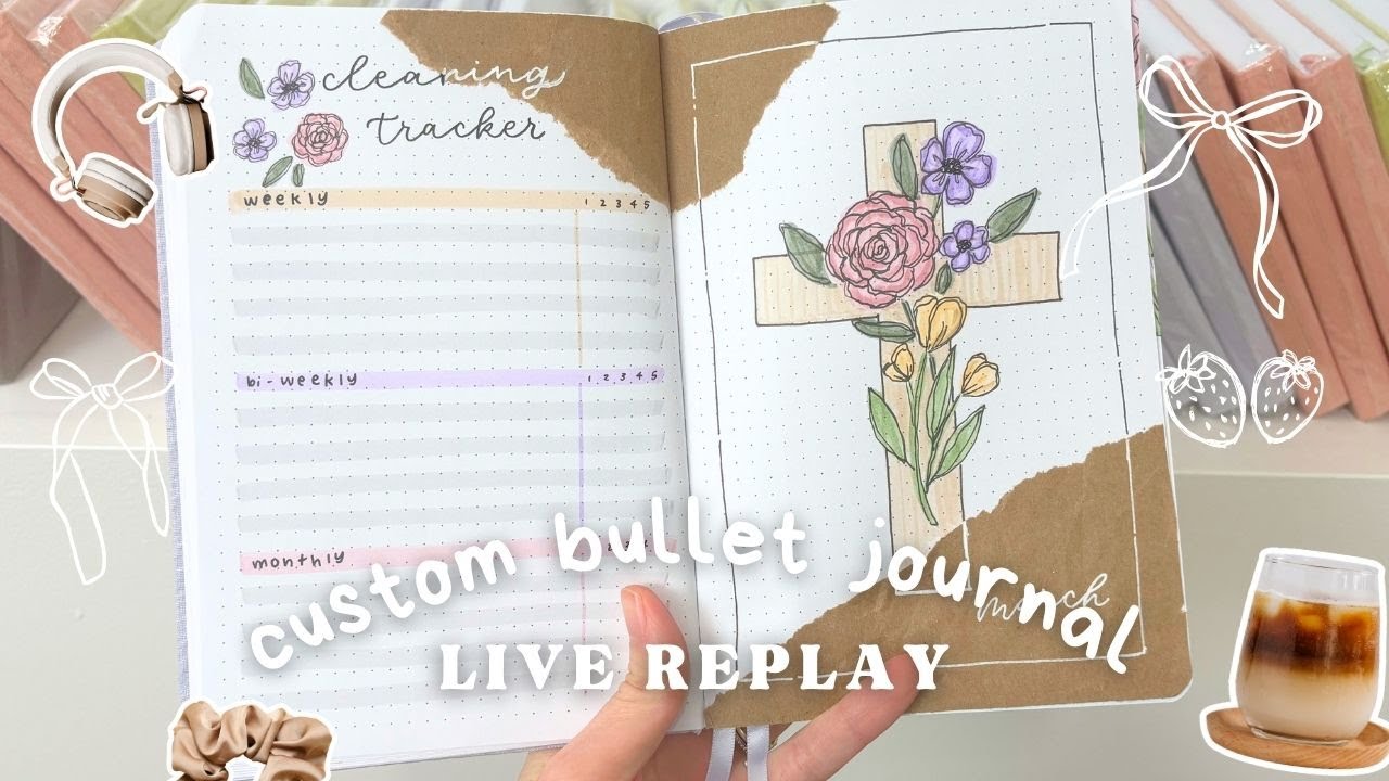 Live Custom Bullet Journal REPLAY January 22, 2026 | Orders 1520-1525 & Kristine's March Theme