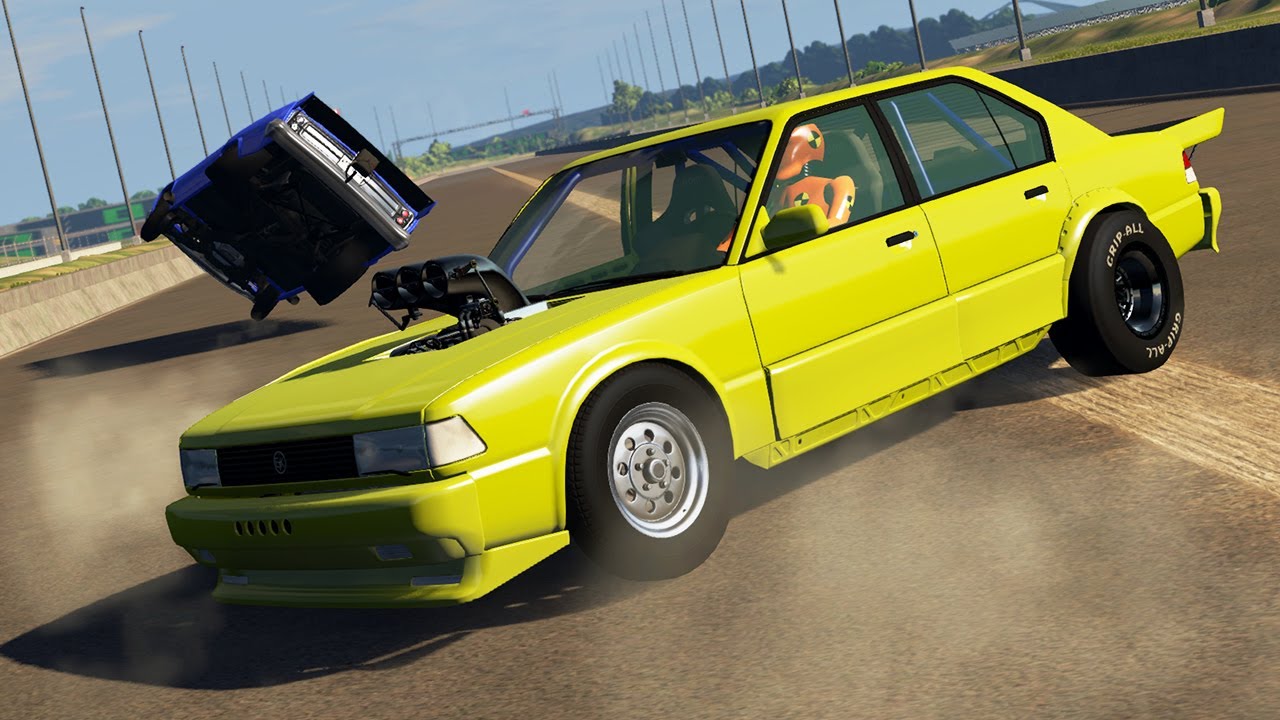 Drag Racing Crashes #1 - BeamNG Drive