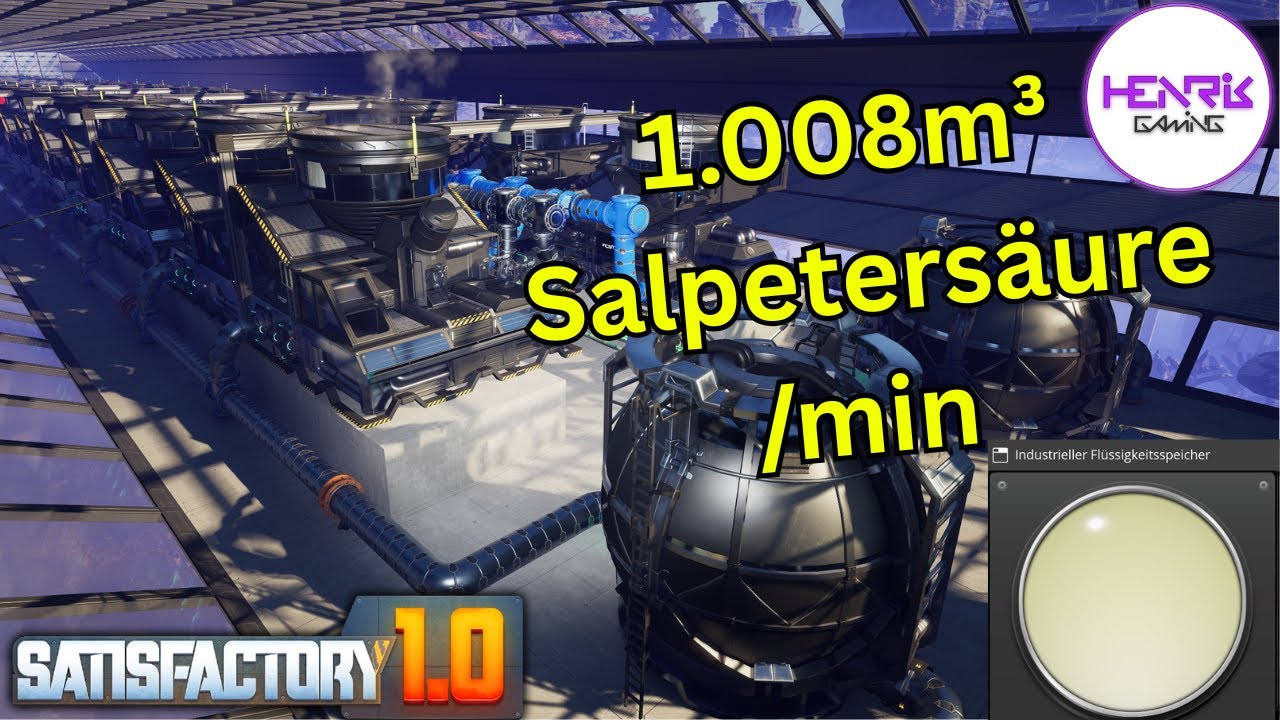 ATOM-MÜLL RECYCLING Vorbereiten! 1.008 m³ Salpetersäure in Satisfactory 1.1!