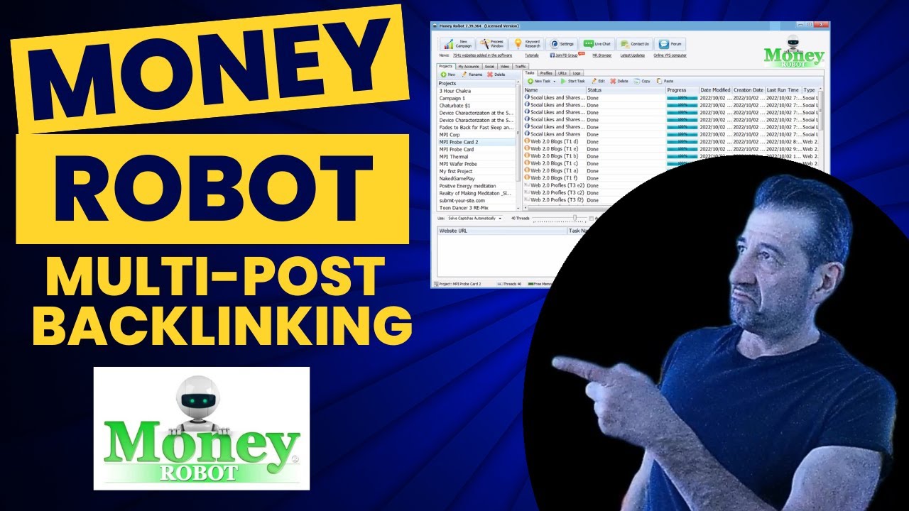 Money Robot Multi Posts Backlinking Explained & Ranking Keywords