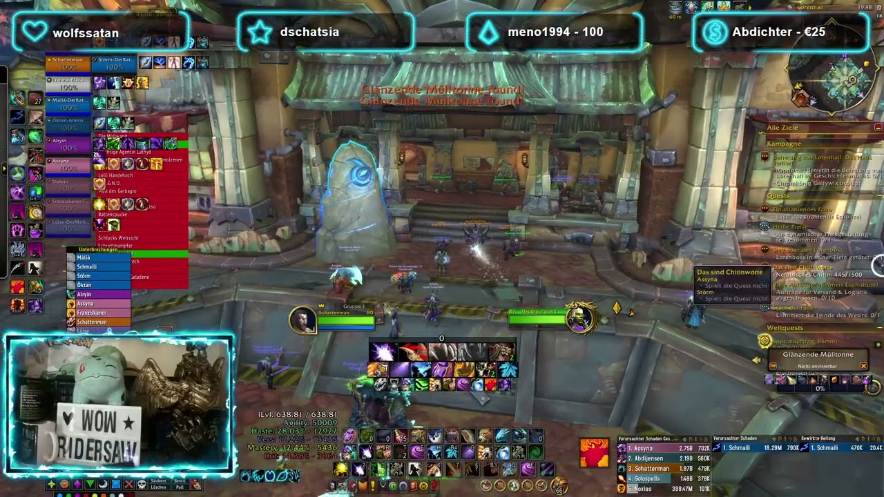 #FSK18🔞WOW [Retail] ⚔️Gilden Raid der Gilde Soulbind #Druiden Tank 🐻#Mage #DD⚔️ !Com !