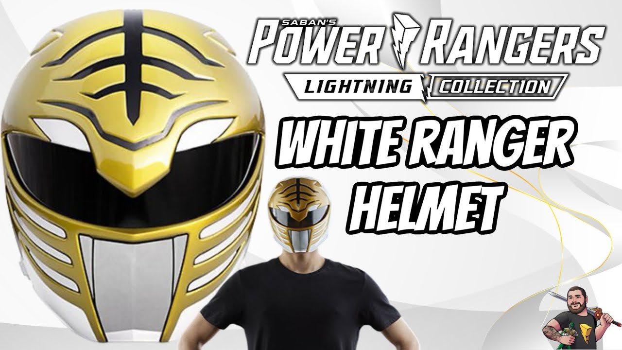Mighty Morphin Power Rangers Lightning Collection White Ranger helmet unboxing review