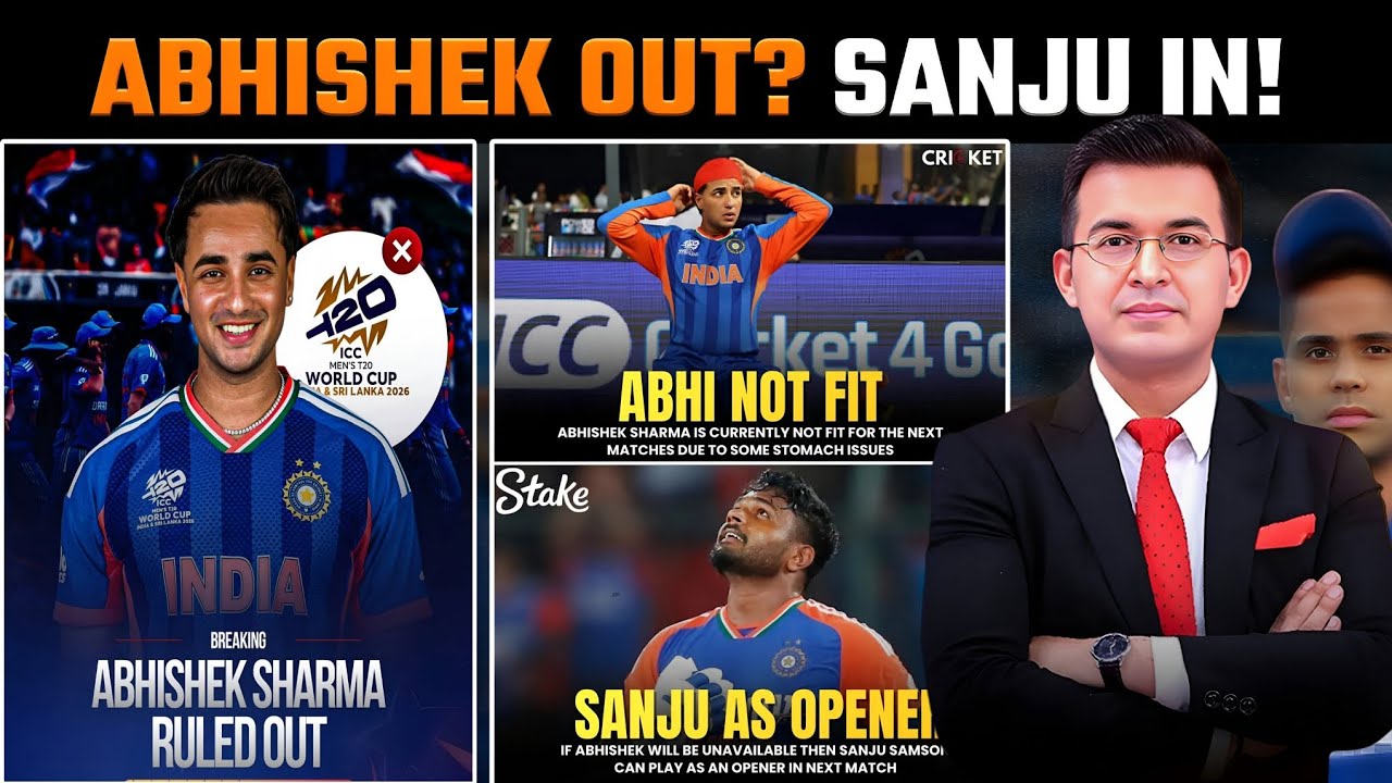 Abhishek OUT of T20 WC? 😱 Sanju Samson Gets His Biggest Chance!
