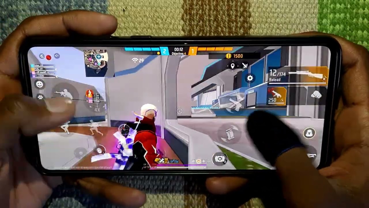 Free Fire Max Cs-ranked 2Fingure Custom HUD Handcam Mobile Gameplay with commentary