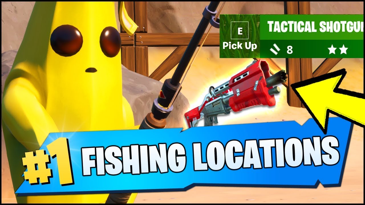 CATCH A WEAPON USING A FISHING ROD LOCATIONS (Fortnite Chapter 2 Season 1 Week 1 Challenges)