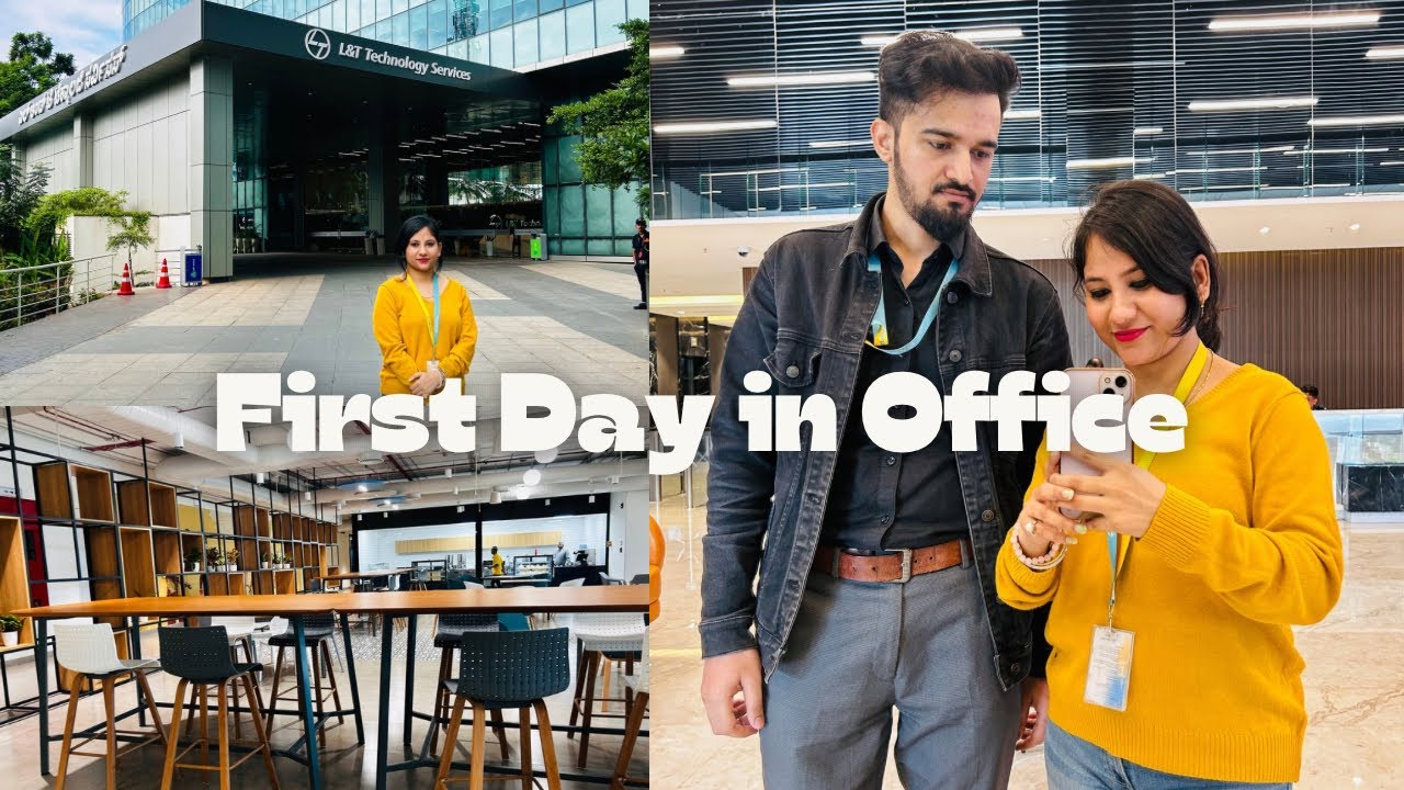DAY ONE AT L&T | OFFICE TOUR #corporatelife #corporate #officerelocation #newlife #officetour #vlog