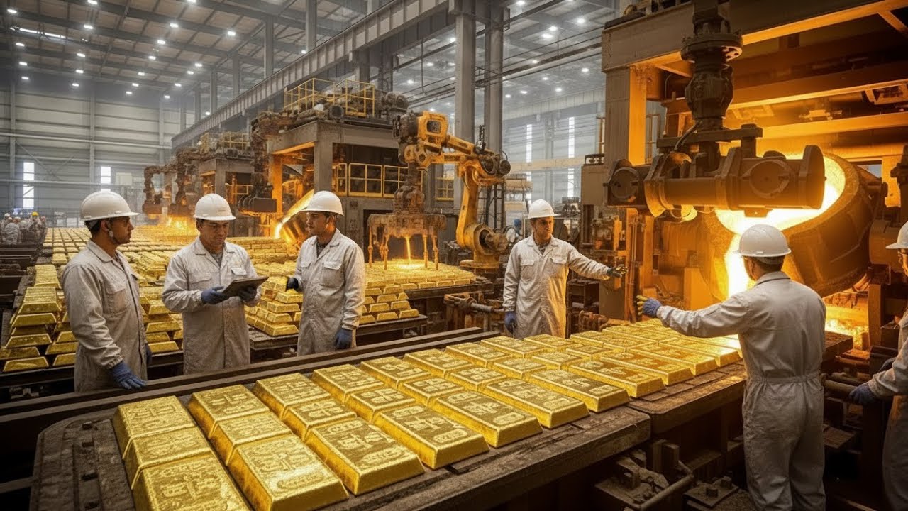 Inside the Biggest Gold Factory in the World How Tons of Gold Are