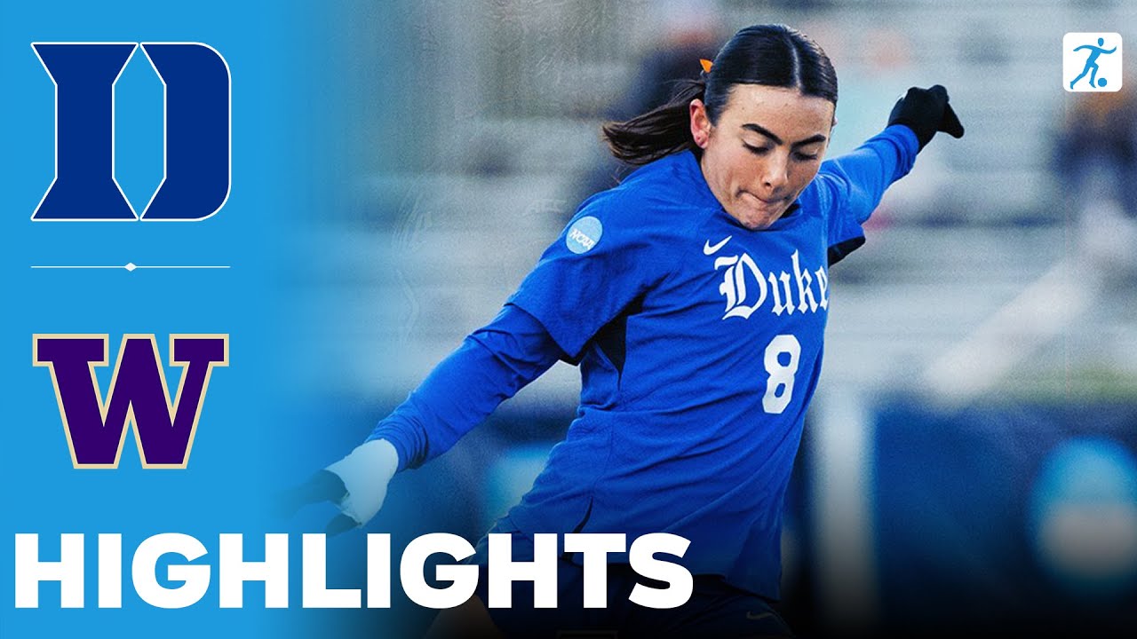 Duke vs Washington | NCAA College Women's Soccer | Highlights - November 28, 2025