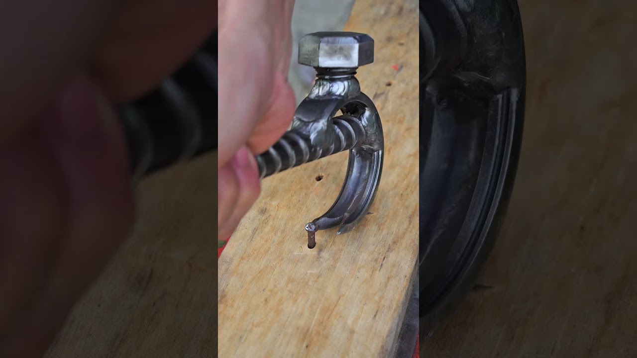 make hammer from old bearing #tools #diy