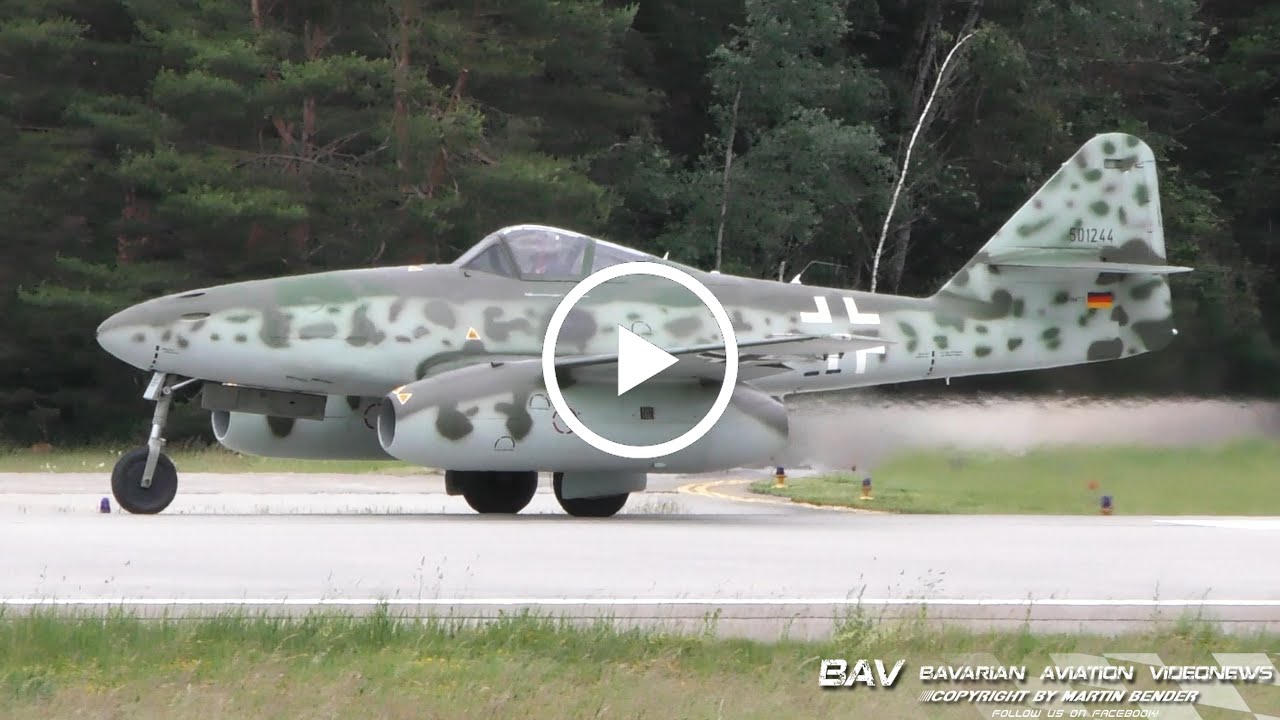 Messerschmitt Me262A-1a Schwalbe - Messerschmitt Stiftung D-IMTT - takeoff at Manching Air Base