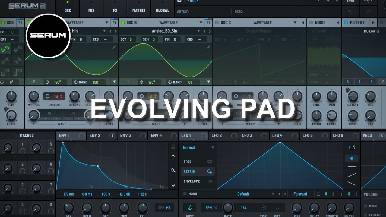 HOW TO MAKE EVOLVING PAD | Serum 2 Sound Design Tutorial
