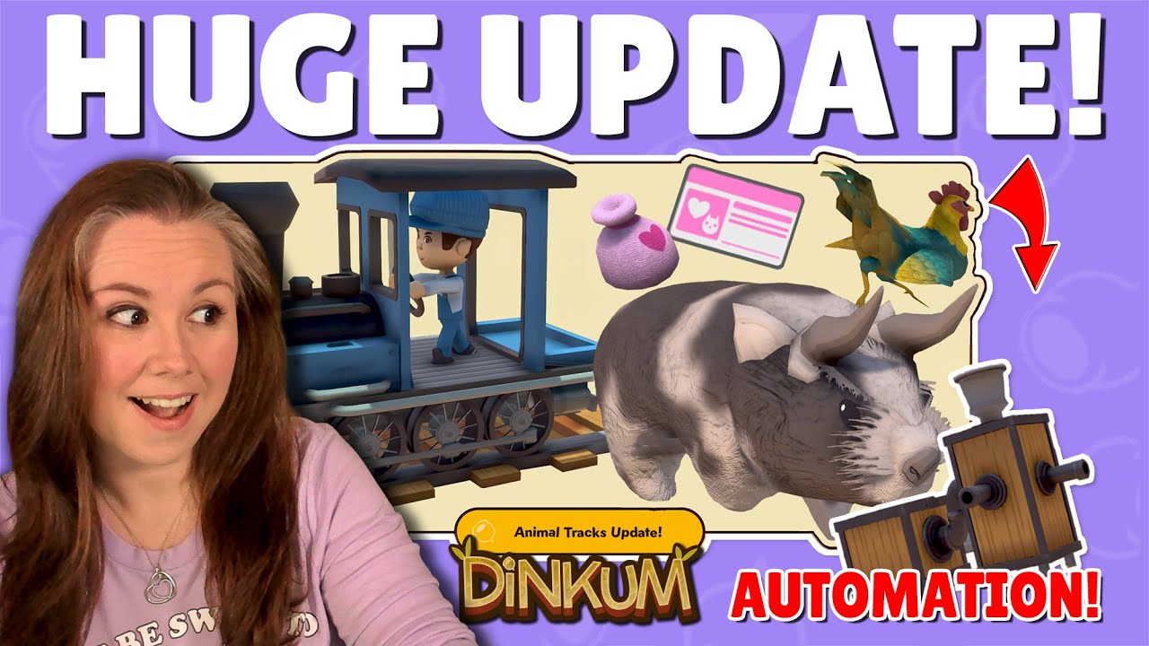 Обзор НОВЕЙШЕГО обновления от Dinkum! | Поезда, животные и многое другое! 🚂