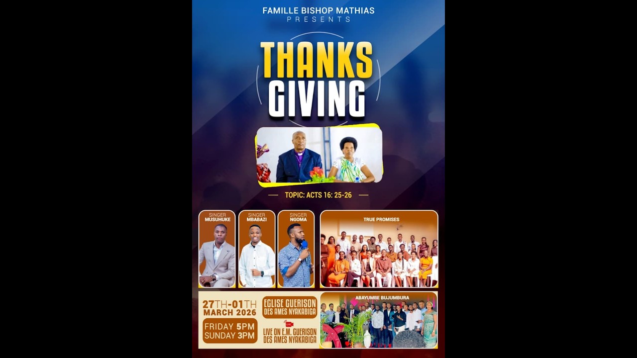 🔴 Live : Thanks Giving/ Famille BISHOP Mathias