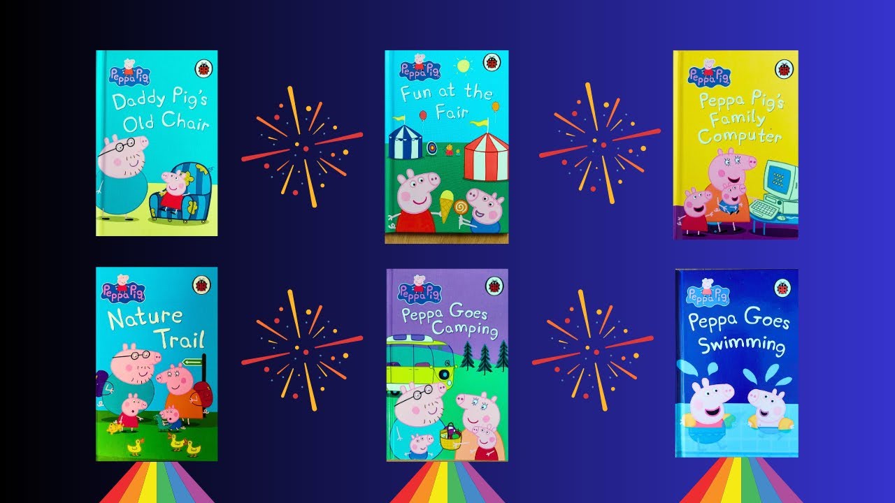 ❤️ 💚 💙Peppa Pig Books - Bumper Collection - 6 Books in 1  ❤️ 💚 💙