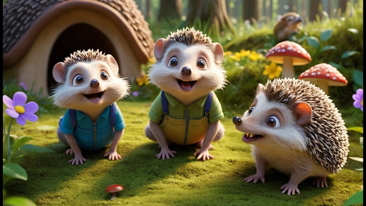 Fünf kleine Igel schnüffeln, schnüffeln | Herbstlieder & Natur-Abenteuer für Kinder