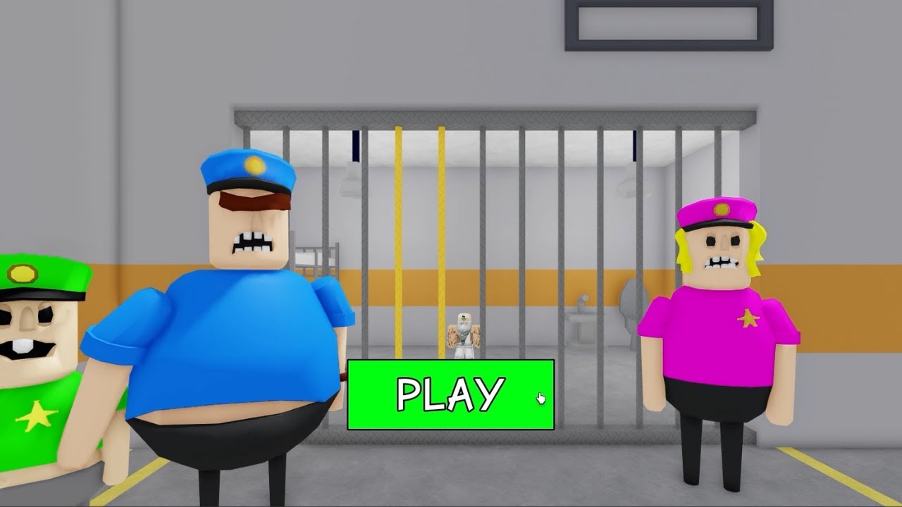 Roblox Police Family Escape BARRY SCARY OBBY Full Walkthrough