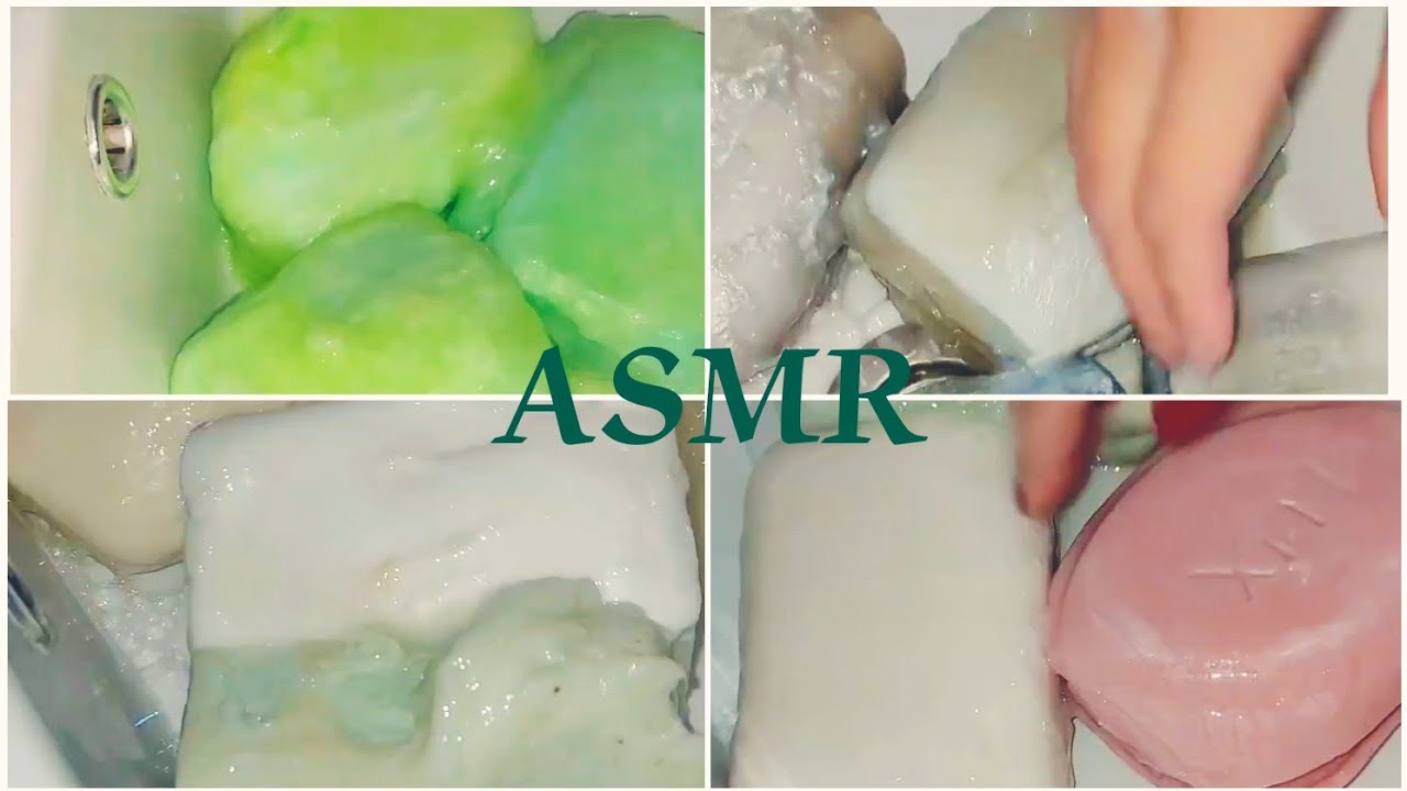 Asmr Mushy soap /soaked 🧼🧽💖