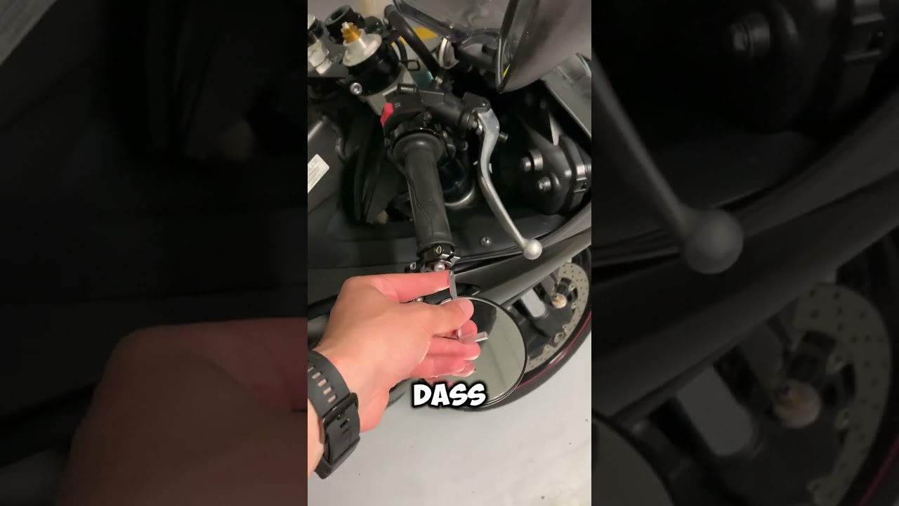 Neue Spiegel f&uuml;r meine Yamaha R6 Rj15