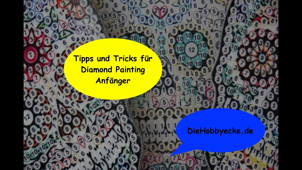 Diamond Painting/Tipps und Tricks f&uuml;r Anf&auml;nger und neue Produkte im Shop