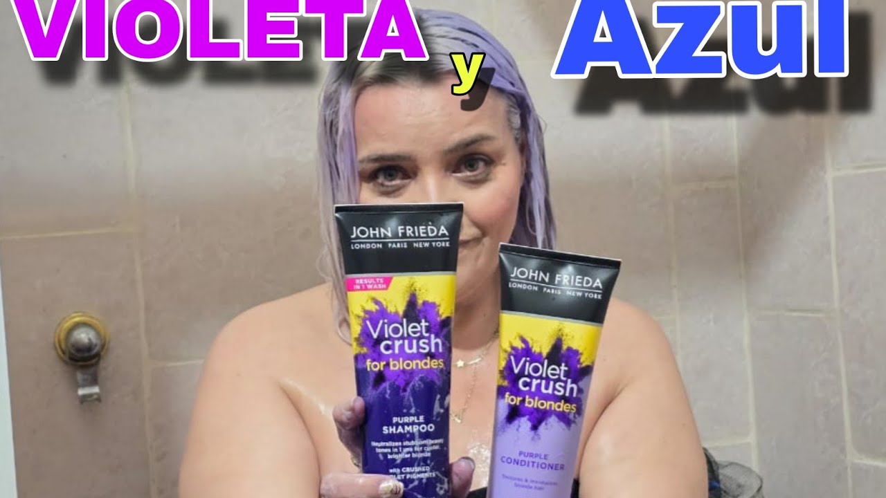 ACENIZA TUS CANAS SIN TINTE Y CABELLOS AMARILLENTOS/ SHAMPOO MORADO y AZUL DOS EN UNO