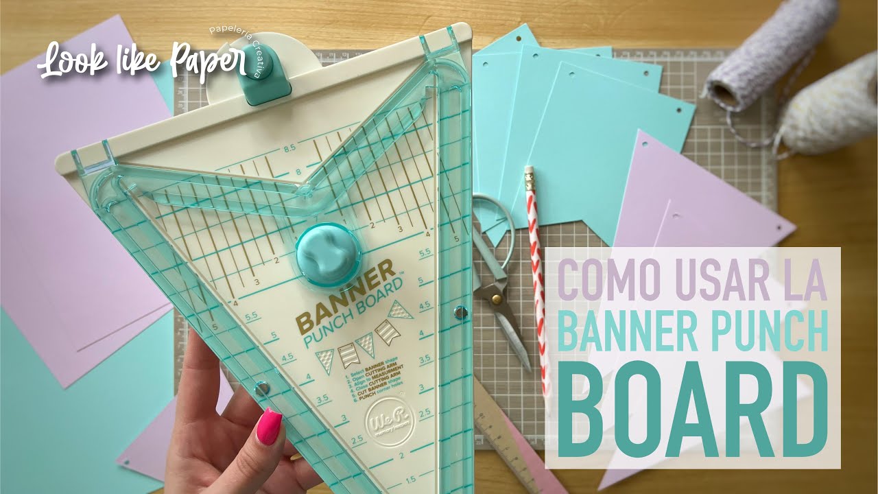 Tabla creadora de Banderines 🥳 BANNER PUNCH BOARD