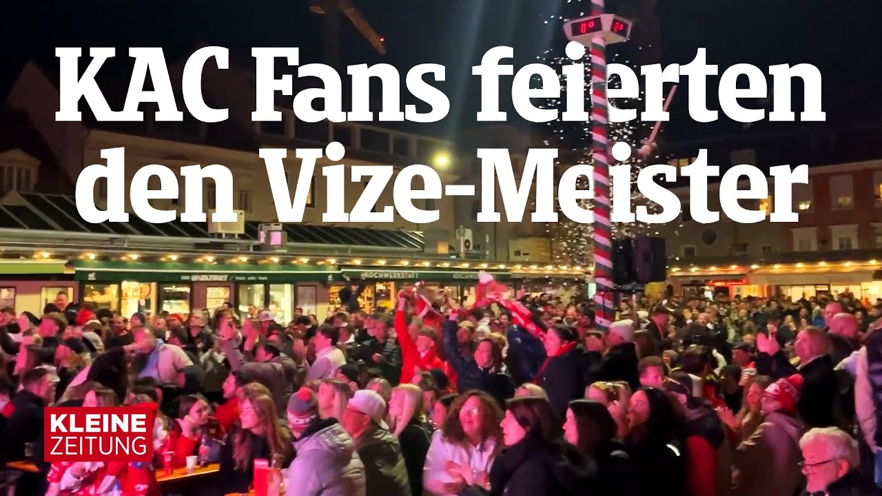 KAC Fans feierten den Vize-Meister