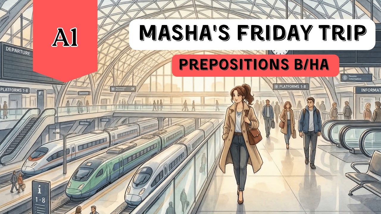 Easy Russian Story for Beginners (A2)|Prepositions В/НА #russianlanguage  #learnrussian
