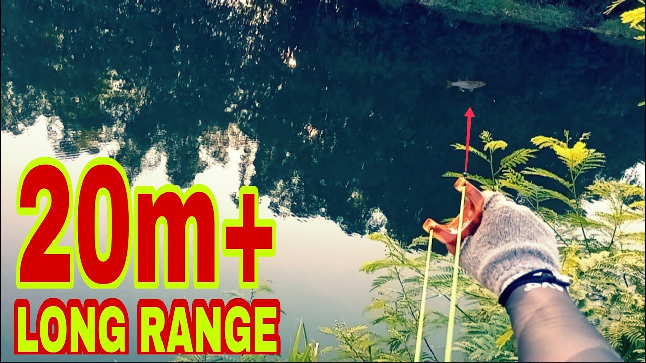 NEW‼️Coba SH0T ikan jarak jauh‼️LONG RANGE ‼️dengan karet ketapel ikan ukuran 1745❓
