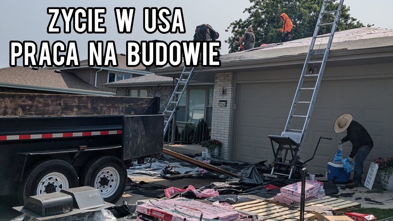 Życie w USA 😀  Praca na Budowie 🤔 Praca w USA Remonty na wesoło