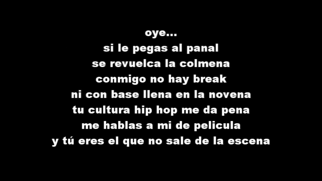 Letra RESIDENTE - Uno menos